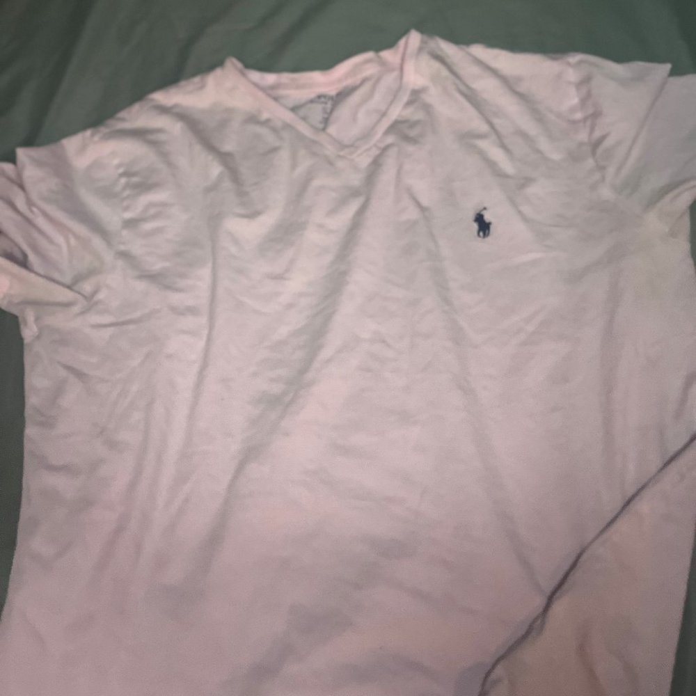 Pink Polo Ralph Lauren v-neck t-shirt